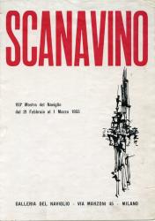 Catalogo per la mostra di Scanavino, Galleria del Naviglio, Milano, 01 Febbraio – 01 Marzo 1955 | Catalogue for the Scanavino exhibition, Galleria del Naviglio, Milan, February 21 – March 1, 1955